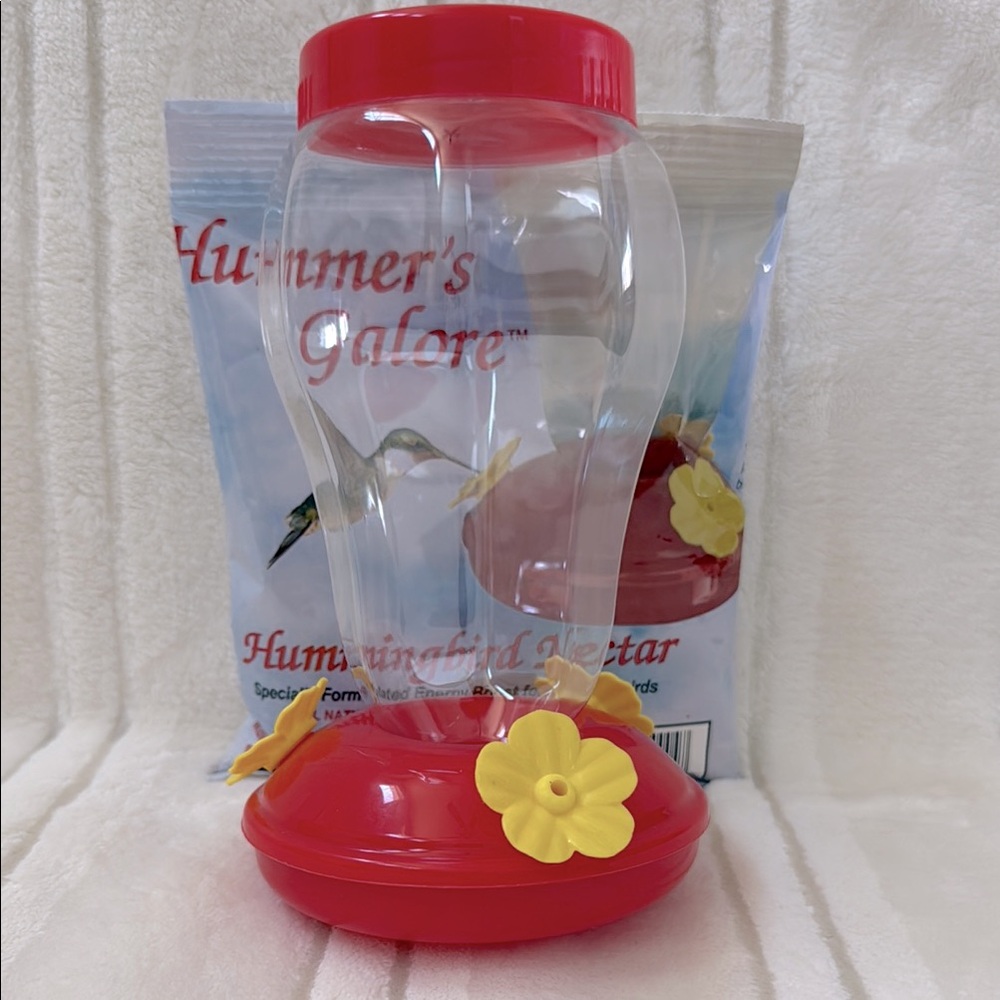 Hummingbird Feeder & Hummingbird Nectar Set